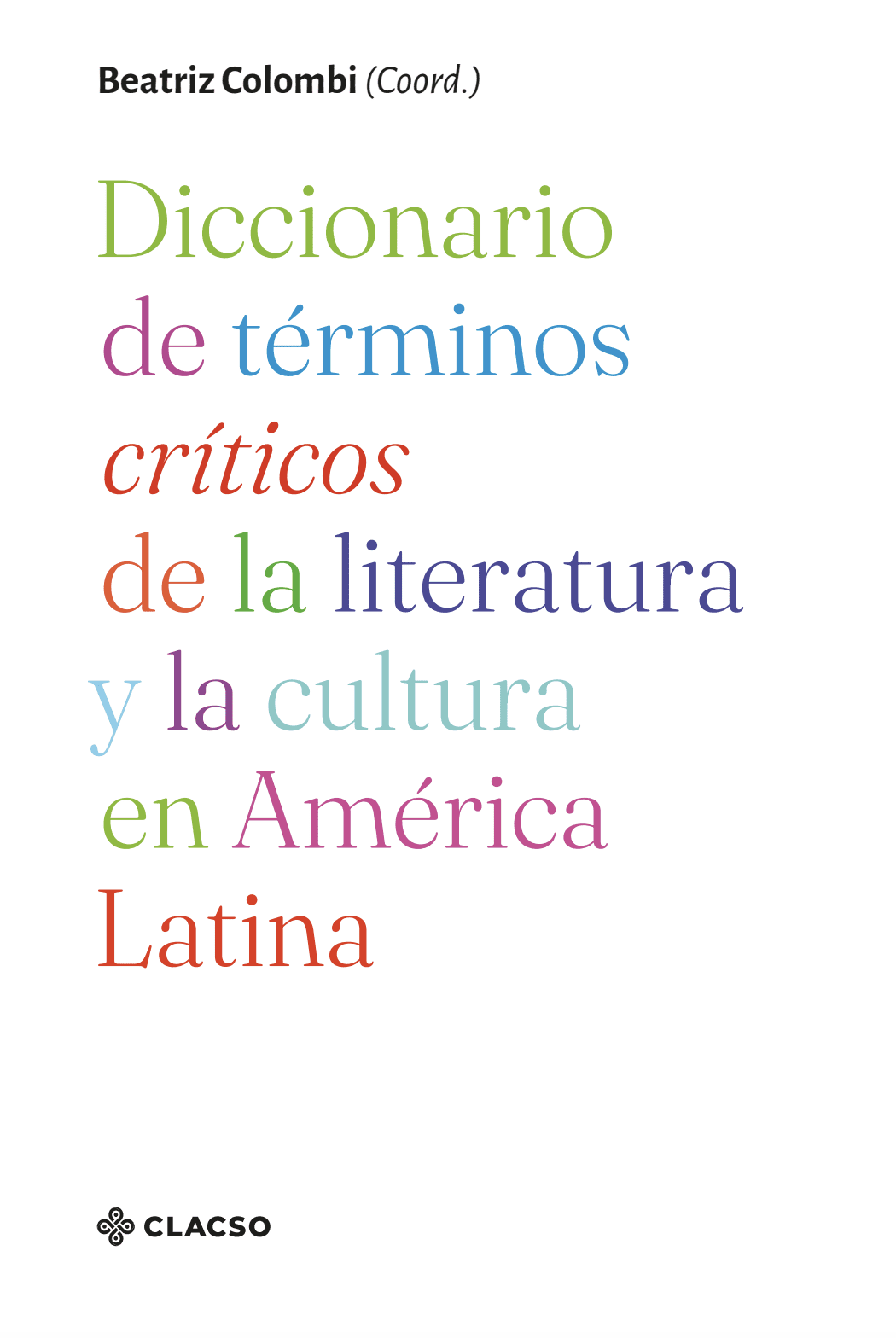 Diccionario de términos críticos